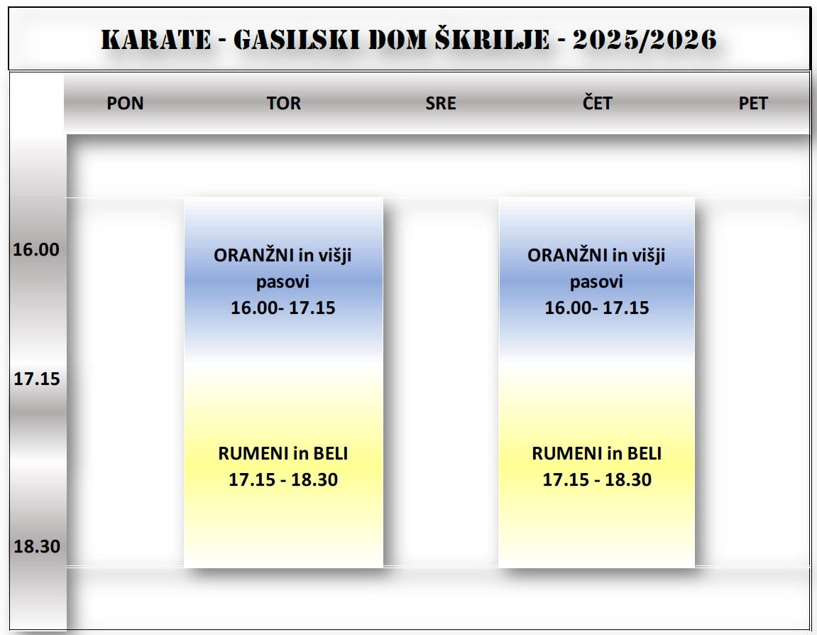 URNIKI VADB 2025 - 2026