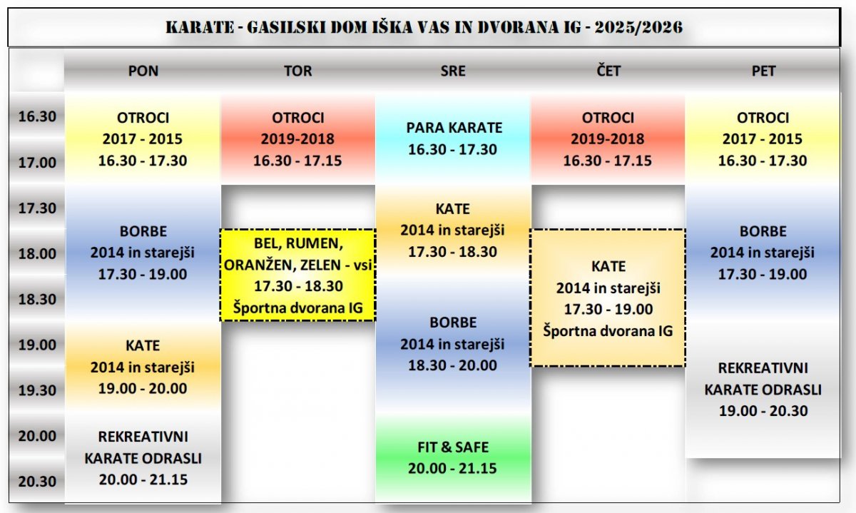 URNIKI VADB 2025 - 2026