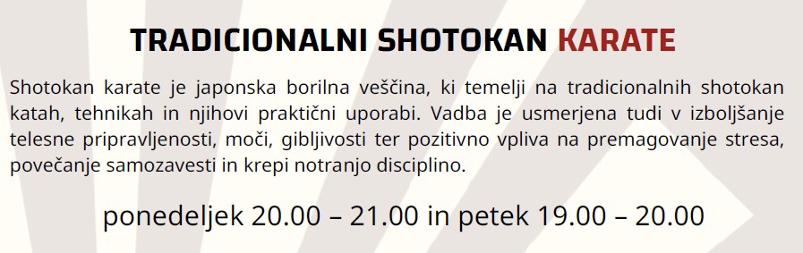 VADBA ZA ODRASLE IN MLADINO