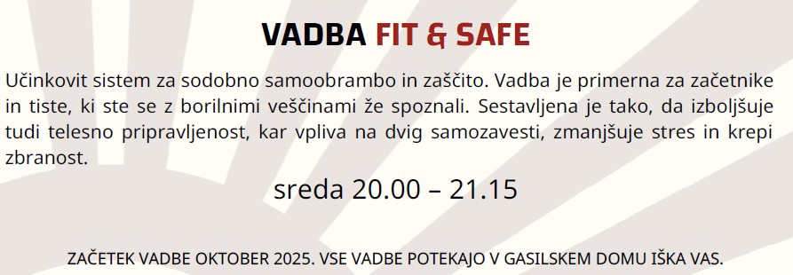 VADBA ZA ODRASLE IN MLADINO